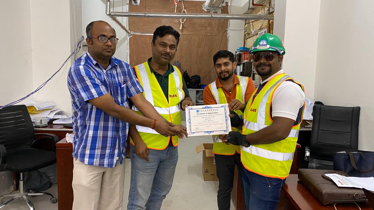 SAFETY TRAINING - PARTICIPATION CERTIFICATE